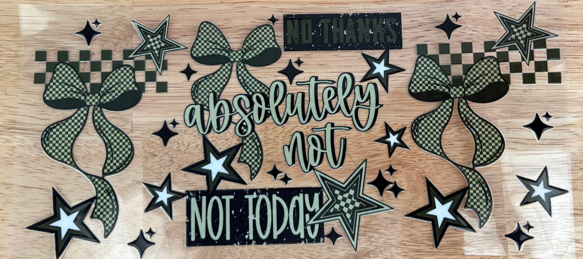 Absolutely not bows