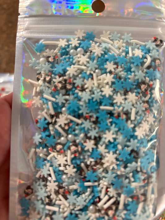 Blue Christmas mix clay